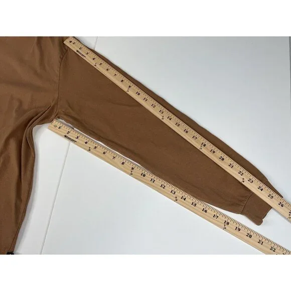 Stussy Pigment Dyed Long Sleeve Tee Men’s Medium Cotton Brown Crewneck 1140319 - Picture 15 of 15